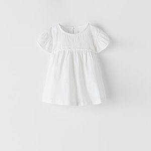 NWOT Zara Kids Embroidered Floral Top 6-9 months
